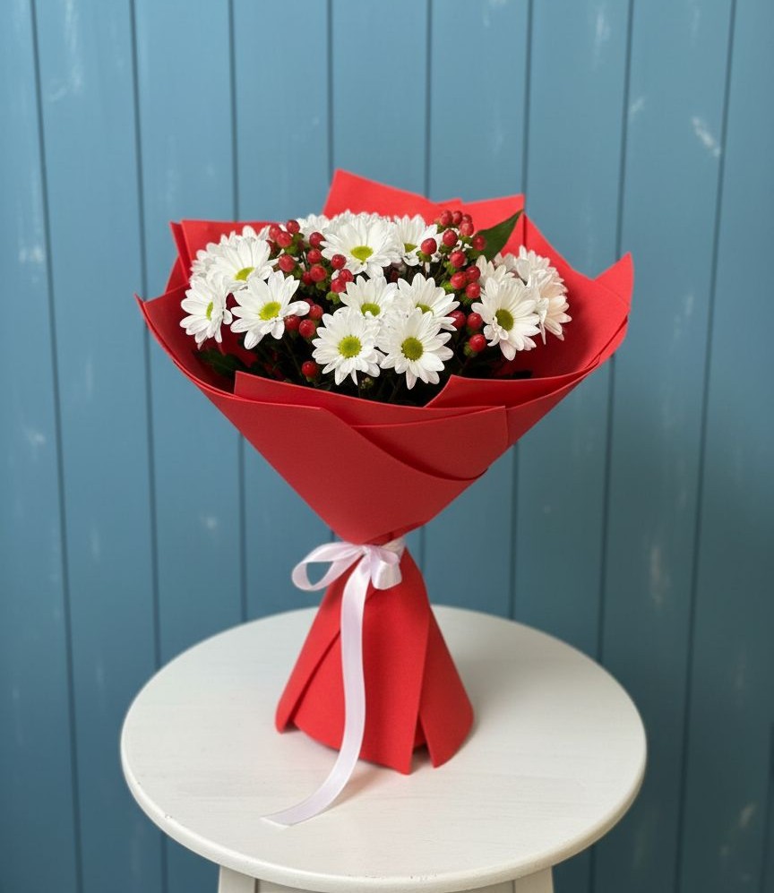 Букет цветов из: Хризантемы в Новокаякенте