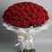Букет 101 Красная роза Блэк Мэджик в Новокаякенте