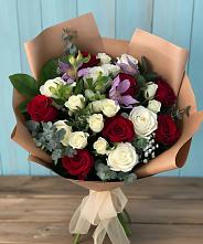 Букет цветов из:  Розы и Альстромерии в Новокаякенте