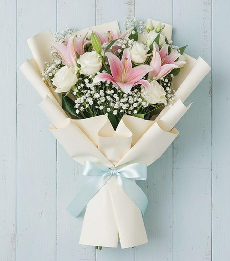 Букет цветов из: Лилии в Новокаякенте