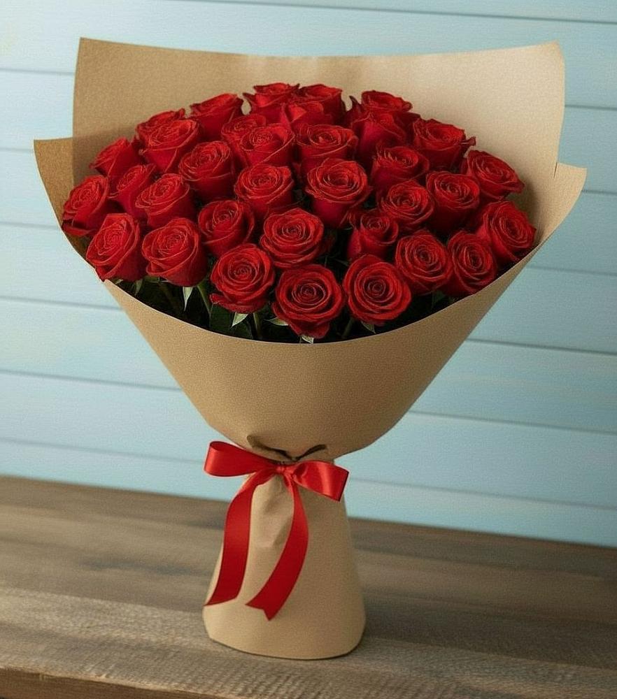 Букет Красные розы Милано в Новокаякенте