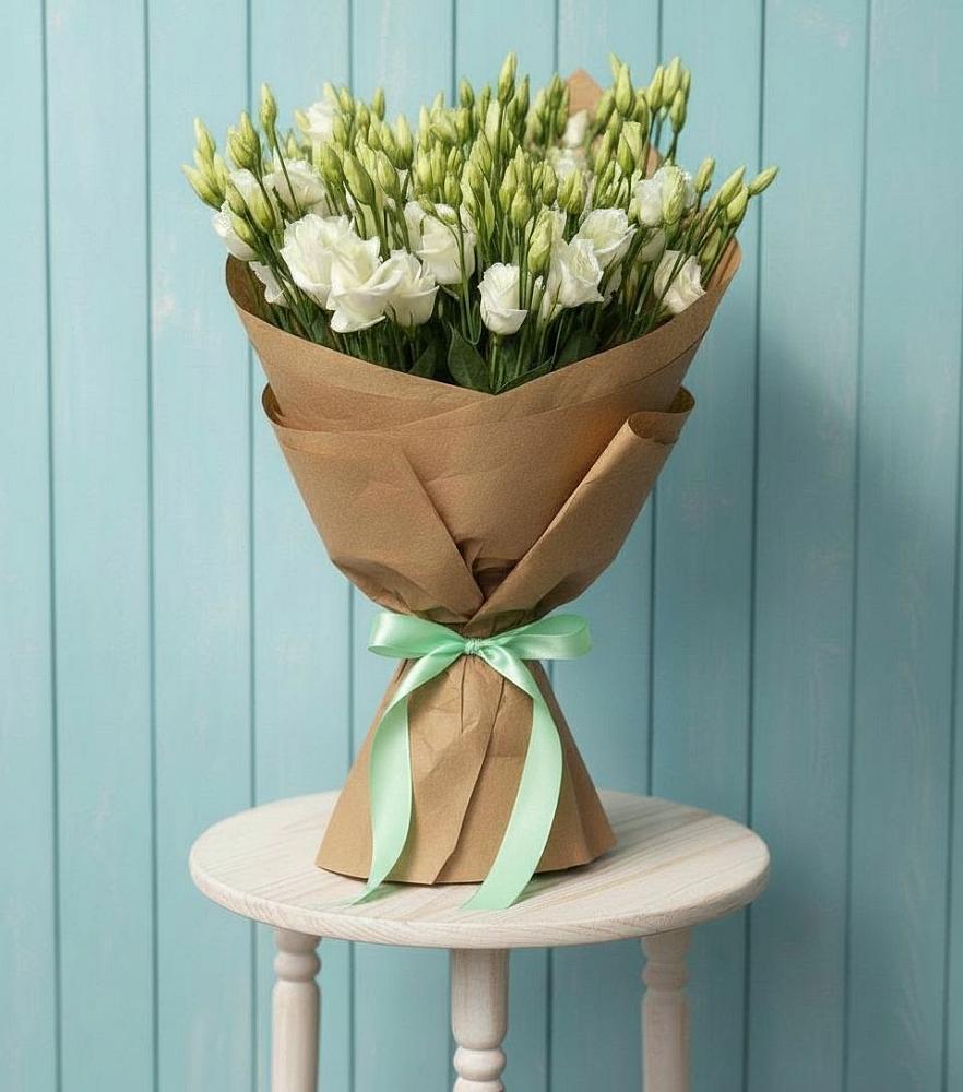 Букет цветов из: Лизиантусы в Новокаякенте