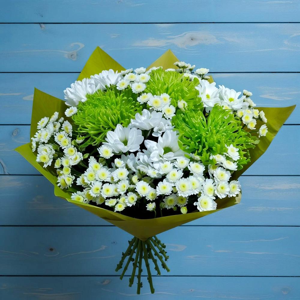 Букет цветов из: Хризантемы в Новокаякенте