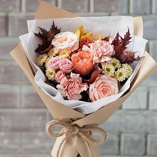Букет цветов из:  Гвоздики, Хризантемы и Розы #REPLACE_PRED# Новокаякенте