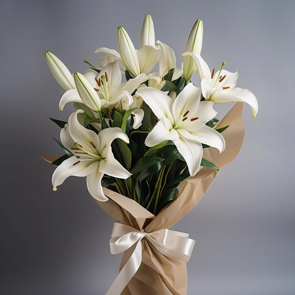 Букет цветов из: Лилии в Новокаякенте