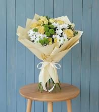 Букет цветов из:  Хризантемы и Розы в Новокаякенте