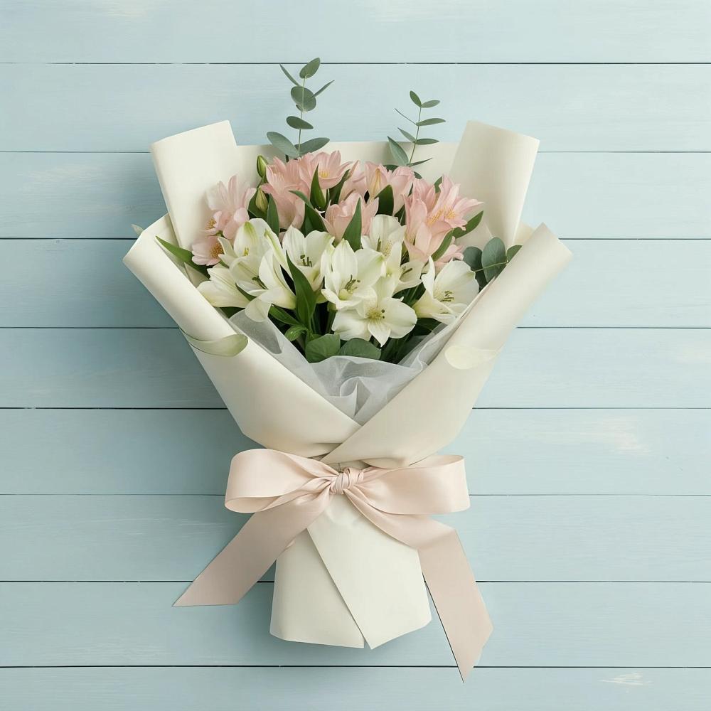 Букет цветов из: Альстромерии в Новокаякенте