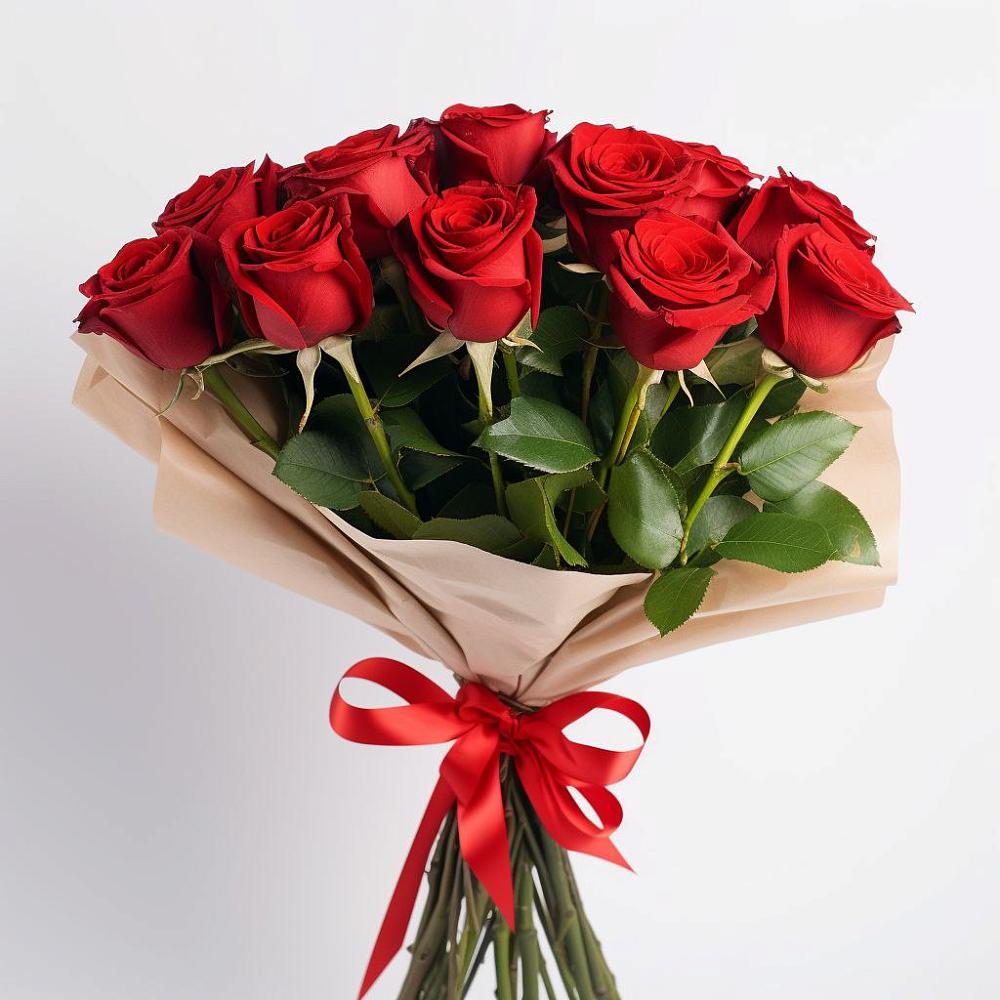 Букет 11 Красных роз Эдлесс Лав в Новокаякенте