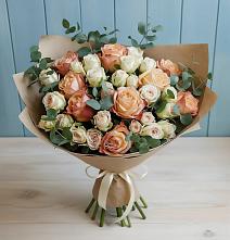 Букет цветов из:  Альстромерии и Розы в Новокаякенте