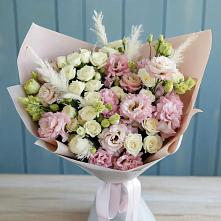 Букет цветов из:  Альстромерии и Розы #REPLACE_PRED# Новокаякенте
